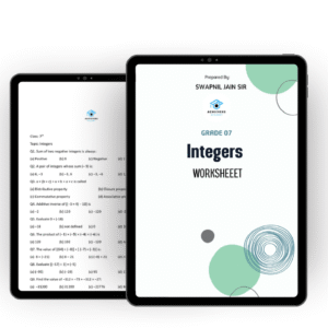 Integers – Worksheet No. 1 (Class 7)