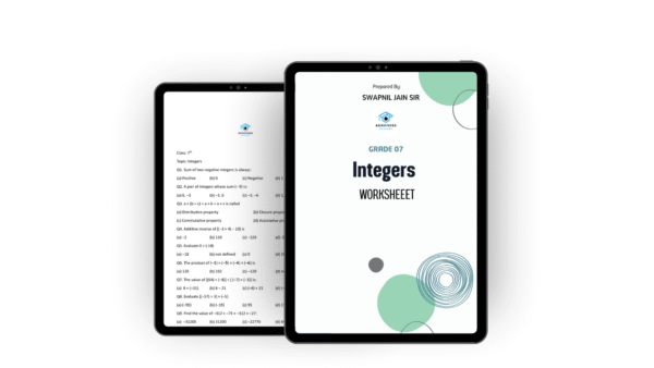 Integers – Worksheet No. 1 (Class 7)