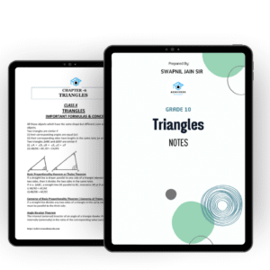 Triangles – Notes (Class 10)